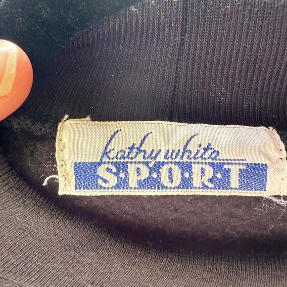 vintage 90s  kathy white crewneck fuzzy bear sweatshirt size 1X - Picture 3 of 6